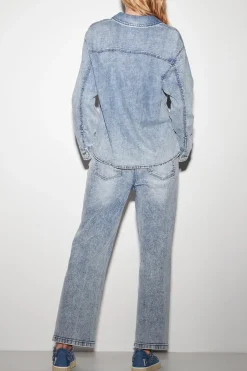 New LUISA CERANO Authentic-Denimhemd denim blue