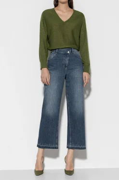 Outlet LUISA CERANO Authentic-Looseleg-Denim denim blue