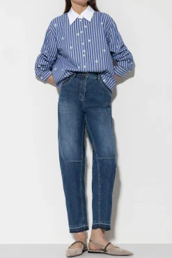 Online LUISA CERANO Authentic-Looseleg-Denim denim blue