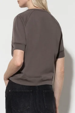 Sale LUISA CERANO Baumwoll-Shirt taupe