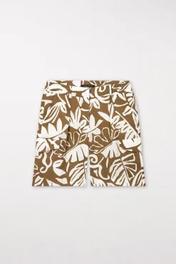 Best LUISA CERANO Bermuda Mit Leaf-Print multi