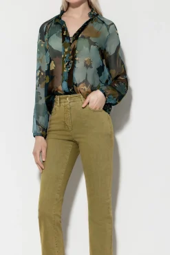 Best LUISA CERANO Biesenbluse Mit Flower-Print multi