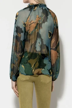 Best LUISA CERANO Biesenbluse Mit Flower-Print multi