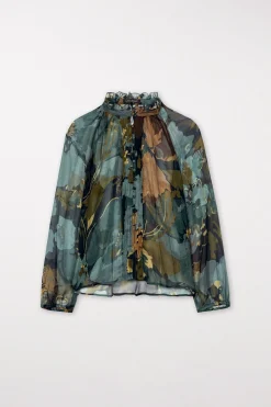 Best LUISA CERANO Biesenbluse Mit Flower-Print multi
