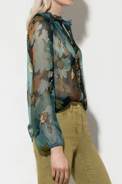 Best LUISA CERANO Biesenbluse Mit Flower-Print multi