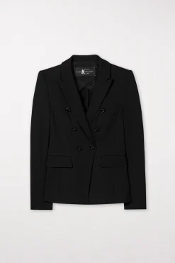 Clearance LUISA CERANO Blazer Aus Punto-Milano black