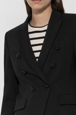 Clearance LUISA CERANO Blazer Aus Punto-Milano black