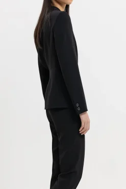 New LUISA CERANO Blazer Aus Techno Sablé black