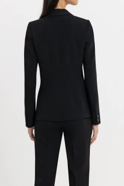 New LUISA CERANO Blazer Aus Techno Sablé black