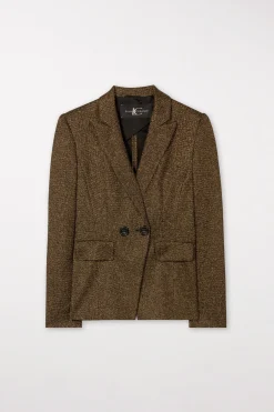 LUISA CERANO Blazer Mit Metallic-Effekt gold metallic