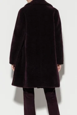 Sale LUISA CERANO Blazermantel In Felloptik burgundy