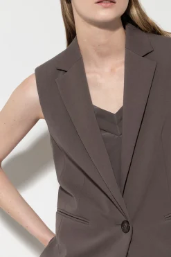 Best LUISA CERANO Blazerweste Aus Punto-Milano