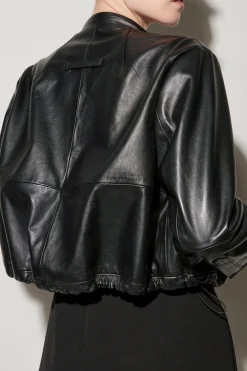 Best LUISA CERANO Blouson Aus Lammnappa-Leder deep black