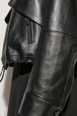 Best LUISA CERANO Blouson Aus Lammnappa-Leder deep black
