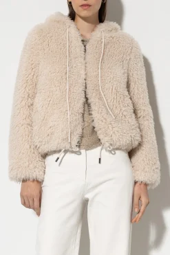 Outlet LUISA CERANO Blouson In Felloptik greige