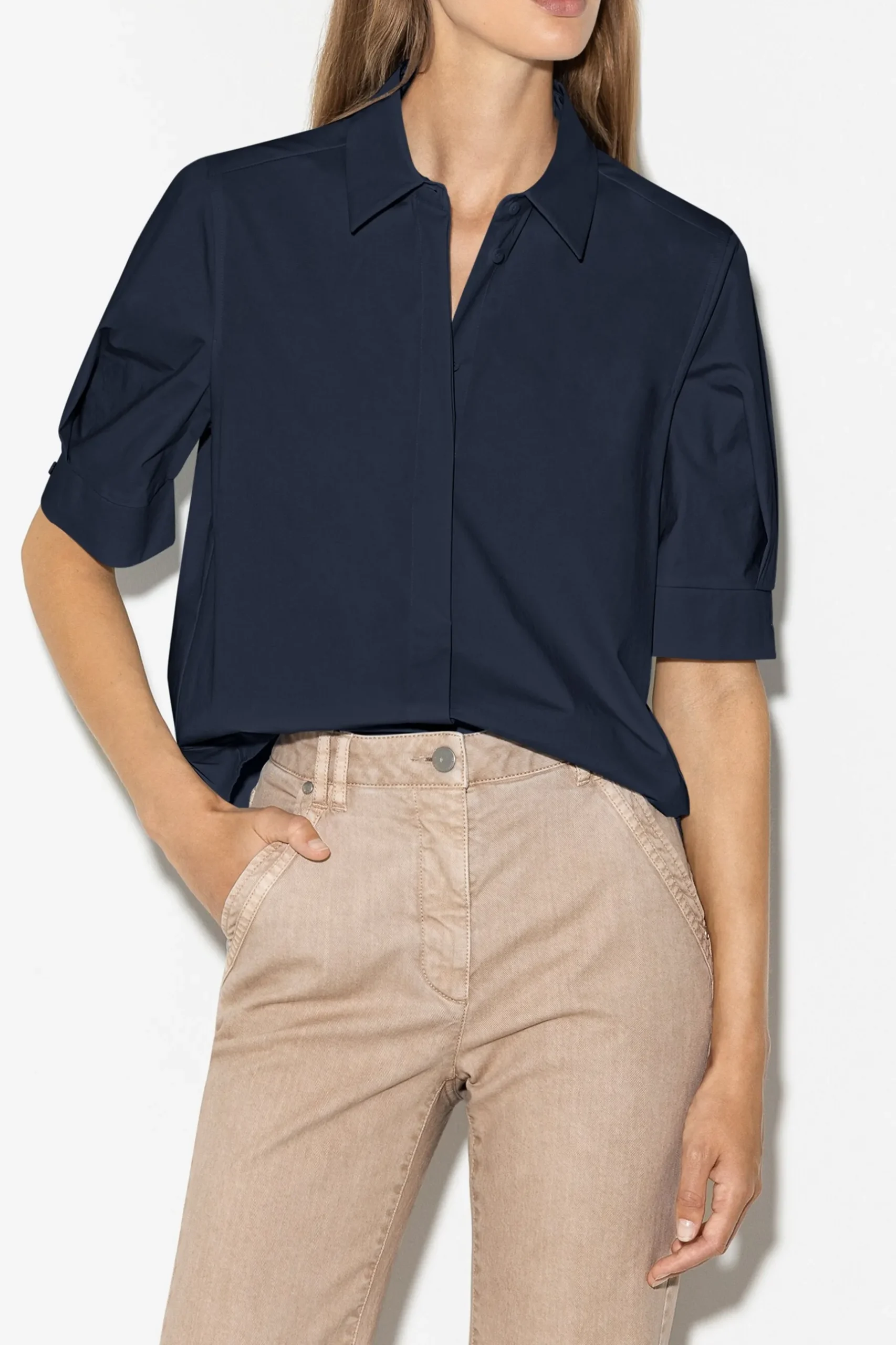 Best LUISA CERANO Bluse Aus Gabardine-Stretch