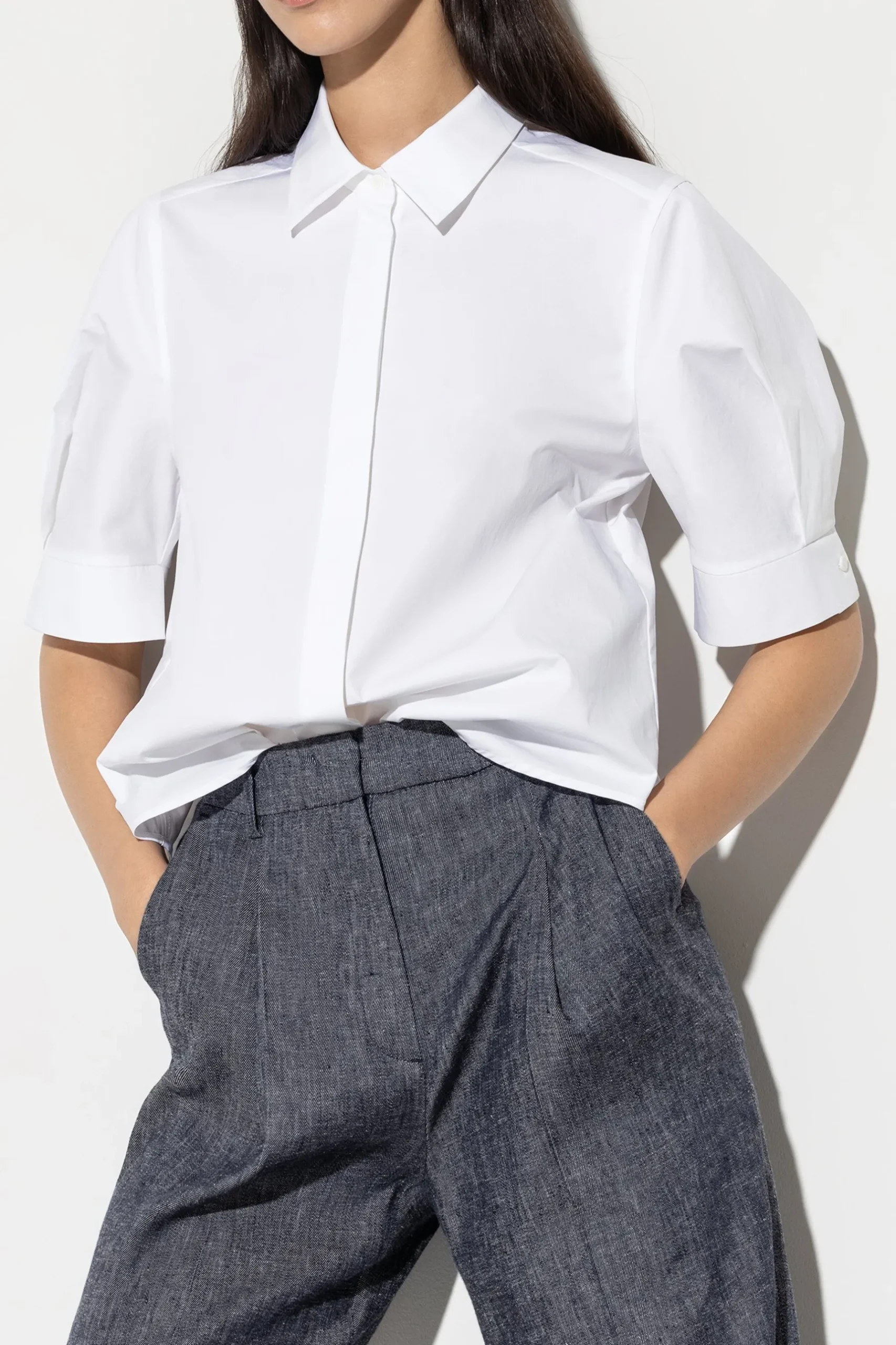 Best LUISA CERANO Bluse Aus Gabardine-Stretch