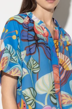 Outlet LUISA CERANO Bluse Mit Caribbean-Print