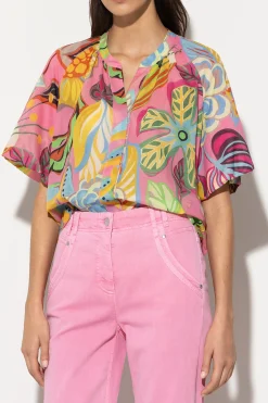 Outlet LUISA CERANO Bluse Mit Caribbean-Print