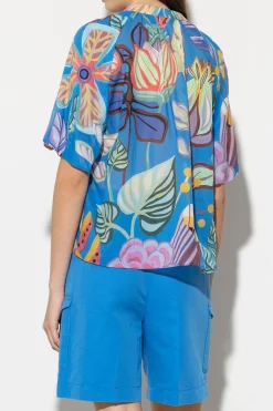 Outlet LUISA CERANO Bluse Mit Caribbean-Print