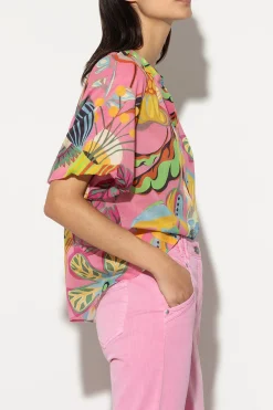 Outlet LUISA CERANO Bluse Mit Caribbean-Print