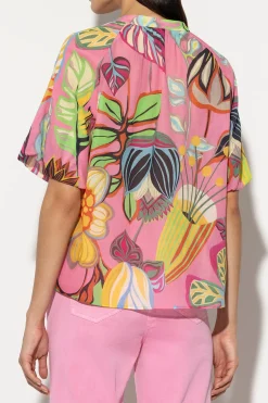Outlet LUISA CERANO Bluse Mit Caribbean-Print