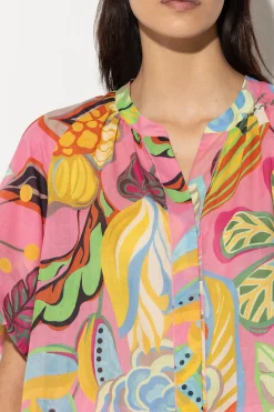 Outlet LUISA CERANO Bluse Mit Caribbean-Print