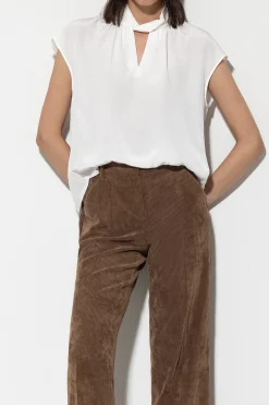 New LUISA CERANO Bluse Mit Knotendetail