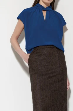 New LUISA CERANO Bluse Mit Knotendetail