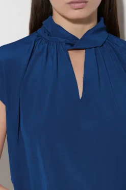 New LUISA CERANO Bluse Mit Knotendetail