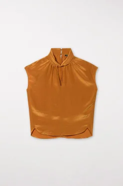 New LUISA CERANO Bluse Mit Knotendetail