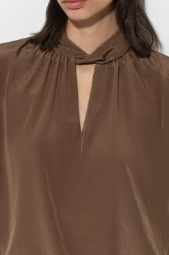 New LUISA CERANO Bluse Mit Knotendetail