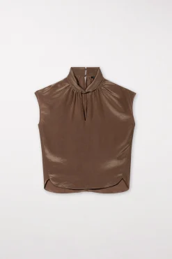 New LUISA CERANO Bluse Mit Knotendetail