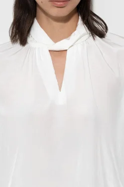 New LUISA CERANO Bluse Mit Knotendetail