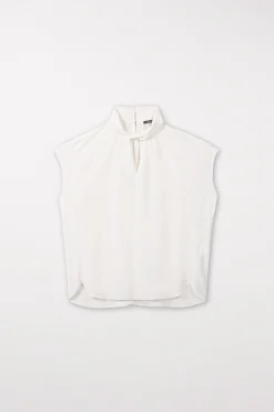 New LUISA CERANO Bluse Mit Knotendetail