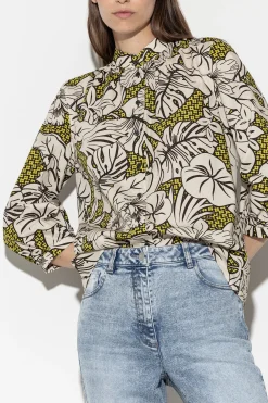 Best LUISA CERANO Bluse Mit Leaf-Print multi
