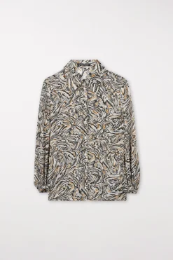 Best LUISA CERANO Bluse Mit Marble-Print multi