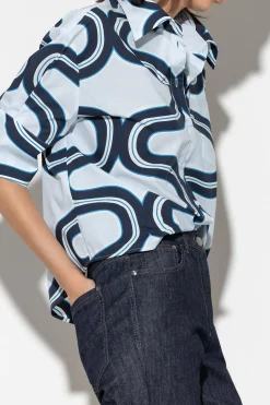 Hot LUISA CERANO Bluse Mit Wave-Print multi