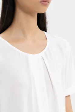Outlet LUISA CERANO Blusenshirt Aus Crêpe De Chine off-white