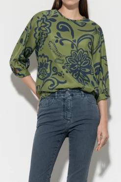 New LUISA CERANO Blusentop Mit Flower-Print multi