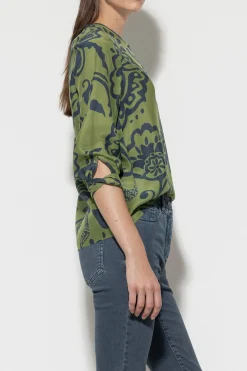 New LUISA CERANO Blusentop Mit Flower-Print multi