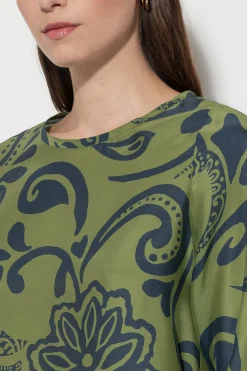 New LUISA CERANO Blusentop Mit Flower-Print multi