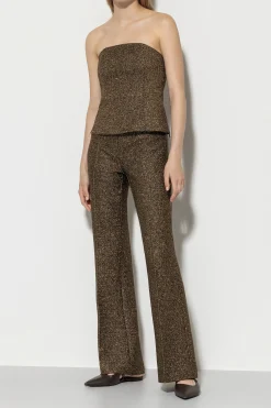 Best LUISA CERANO Bootcut Mit Metallic-Effekt gold metallic