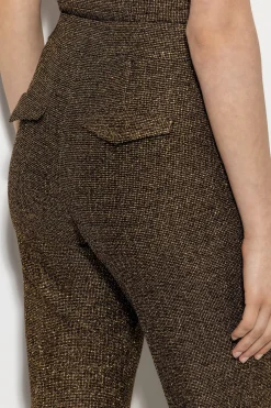 Best LUISA CERANO Bootcut Mit Metallic-Effekt gold metallic