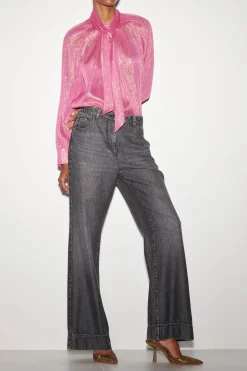 LUISA CERANO Bootcut-Black-Denim deep black