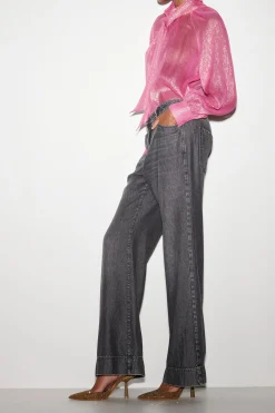 LUISA CERANO Bootcut-Black-Denim deep black