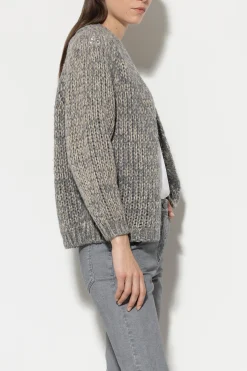 Online LUISA CERANO Bouclé-Cardigan heather grey