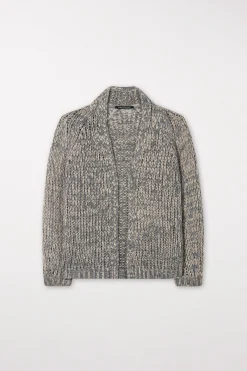 Online LUISA CERANO Bouclé-Cardigan heather grey
