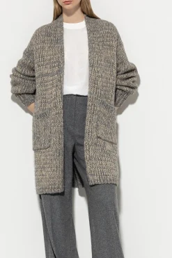 Hot LUISA CERANO Bouclé-Longcardigan heather grey