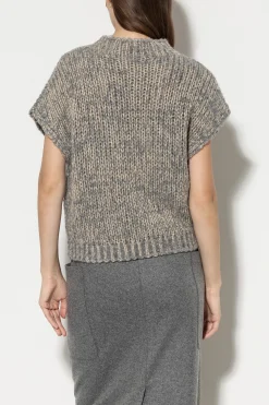 LUISA CERANO Bouclé-Pullunder heather grey